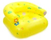 inflatable air sofa,kids air chair, yellow cartoon inflatable chair