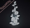 handmade embroidery neck lace with beads for wedding dress