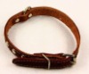 Geniue Black Brown Leather Dog Collor Pet Accessories Pet Jewelry