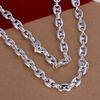 fashion silver thick chain necklace N027