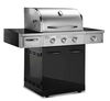 Professional heavy duty Stainless Steel with Powder Coating 3 burners+ side burner outdoor Gas BBQ grill