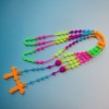 2012 Newest promotional Cross Rosary silicone necklace (eco-friendly)