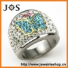 2012 Fashion Stainless Steel Ring Crystal Jewelry Ring