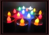 Flickering Electroplating led color changing candle