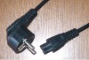 1.5m 1.8m European notebook power cable