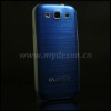 Metallic Brushed Housing Replacement Battery Cover with Plating Border for Samsung Galaxy S3 SIII / i9300 (Blue)