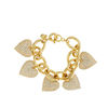 Pave Heart Bracelet