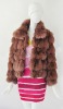 2012 Women trendy fox fur coat in apparel