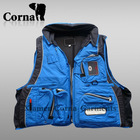 Professional multifunction men fishing fly vest