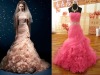 2013 Stylish Organza Mermaid Chapel Train Ruffles Crystal Bridal Gown/Wedding Dresses SL-0205