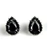 handmade stud earring, fashion handmade crystal stud earring, teardrop stud earring