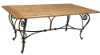 Solid Dining Table/Metal base