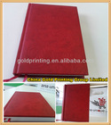 Hardcover paper notebook with embossed logo