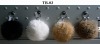 Lovely Ball Keychain! Craft of Rabbit Fur! BEST PRICE!