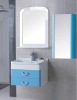 Bathroom cabinet suite, ceramic sink, mirrored cabinet, goods shelf cabinet