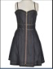 2012 Ladies Black Denim Suspender Skirts