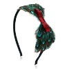 Fashion bow peacock feather headband