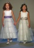 K4512 Lovely Ankle-length with Ribbon Satin Flower Girl Dress