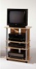 Small Wood/ MDF Board Finish TV Stand 4 Tiers Designed