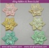 Beaded Ribbon Flower for Garment Applique/Shabby Boutique Bow