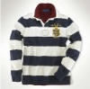 2012 brand casual long sleeve stripe polo shirts for men