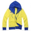 Women's jackets hoodie coat print fabric warm up/fashion jacket 2013 lady/lesiure wind coat