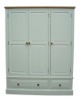 PVC door and melamine particle board wardrobe