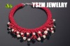 fashionable pearl and coral necklace,red coral necklace price