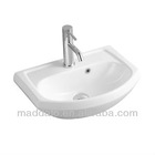 Rectangular Wall-hung Bathroom Water Sink with Round Front No.HJ-1326