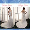 Strapless Beaded Mermaid Train Lace Wedding Dress FB-2230