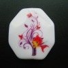 flower printing beads 5197 acrylic bead