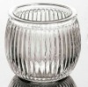 2012 high quality glass candle holder sugar holder