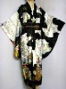 Vintage Yukata Japanese Kimono Costume Dress with Obi