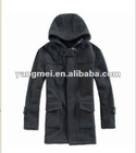 Man fake woolen jacket with hoody for winter