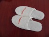 100% cotton cut pile embroidery hotel slipper