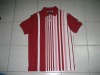 new style stripe red men polo T-shirt