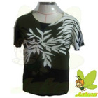 2012 New Hotsale prints of flowers and beading casual short sleeve for spring and summer Ladies Sweater JK137