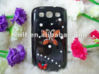 cell phone case card holder/jeweled cases for samsung galaxy 3