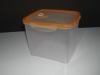 plastic food container with square shape