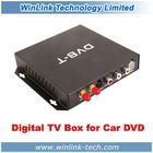 Car DVD External DVB-T MPEG4 TV Receiver Box For Rissia and Europe