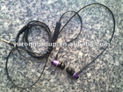 Metal Flat cable handsfree / Stereo Earphone