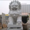 Lion carved stone wall decoration