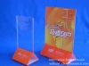 Acrylic menu holder stand for counter display