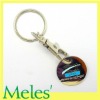 trolley coin keychain token coin keychain