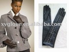 Long leather gloves fashion sheepskin gloves