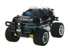 4-Channel Remote Control Off-Road Car with Blue Light Black