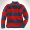 men's long sleeved polo T shirts --striped