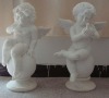 Two Angel stone sculpture