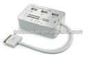 for ipad2/ipad memory card reader with usb hub