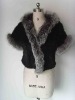 Ladies' Knitted Mink Jacket with Fox Trimming